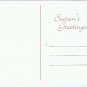 Holiday Postcard Christmas Santa Claus With Mistletoe