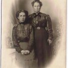 RPPC Postcard Portrait Mother Daughter Early 20th Century H E Poole Photo
