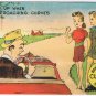 Postcard Comic Slow Up Dangerous Curves Ahead