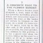 Wills Cigarette Card Garden Hints #3 Concrete Edge To Flower Border