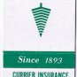 Matchbook Cover Currier Insurance Agency Dick Bell Don Fletcher Dick York Maine