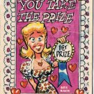 Vintage Sarcastic Valentine Card T.C.G. 1950s You Take The Prize