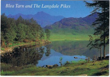 United Kingdom UK Postcard Blea Tarn & Langdale Pikes Langdale