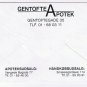 Apotek Pharmacy Medicine Envelope Illustrated Wharf Boats Denmark