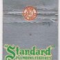 Matchbook Cover Standard Plumbing Dominion Heating Equipment