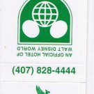 Matchbook Cover Grosvenor Resort Lake Beuna Vista Walt Disney World