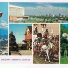 Alberta Postcard Calgary Multi View Tower Stampede Dinosaurs