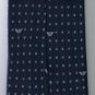 Giorgio Armani Collezioni Silk Neck Tie Dark Blue Silver Dots Armani Logo