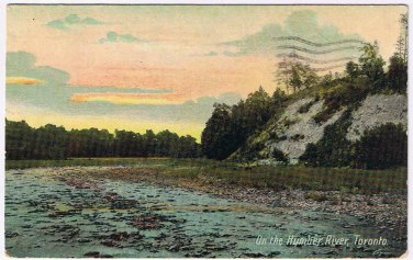 Ontario Postcard Toronto On The Humber River 1909