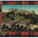 United Kingdom UK Postcard Edinburgh Castle & National Gallery Robertson Tartan