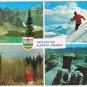 Alberta Postcard Skiing Hunting Morraine Lake Valley Of Ten Peaks Drumheller Bad