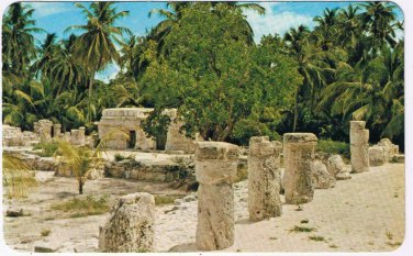Mexico Postcard Cancun Quitana Roo San Miguilito Archeological Zone