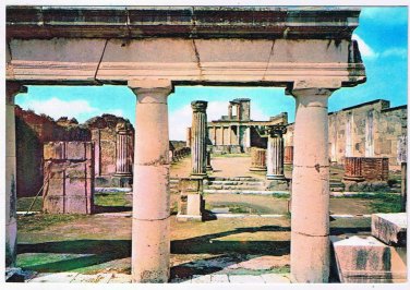 Italy Postcard Pompeii Scavi The Forum