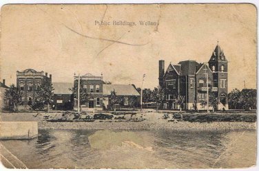 Postcard Public Building Welland Ontario