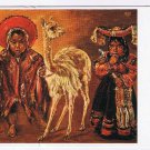 Postcard Kristian Krekovic Fabulous Peru Indian Children With Vicuna