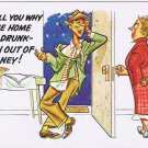 Postcard Comic I'll Tell You Why I Came Home Half Drunk I Ran Out Of Money