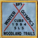 BP's Winter Olympics Cubs 1994 SLS Woodland Trails Sew On Patch 3" x 3"