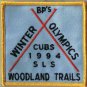 BP's Winter Olympics Cubs 1994 SLS Woodland Trails Sew On Patch 3" x 3"