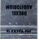 Matchbook Cover Drexel University Auditorium Philadelphia Pennsylvania Moscow
