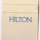 Advertising Matchbook Cover Hilton Hotel
