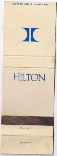 Advertising Matchbook Cover Hilton Hotel