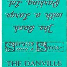 Matchbook Cover Turquoise The Danville National Bank Danville Pennsylvania