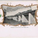 Postcard Train Viaduct On Grand Trunk Railway Port Hope Ontario
