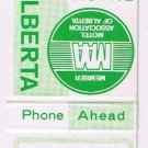 Matchbook Cover Aurora Motel North West Calgary Alberta