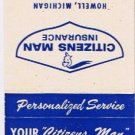 Matchbook Cover Wolbrink Insurance Agency Holland Michigan