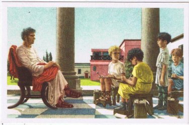 Belgium Illustration Card Our Glorys Historica Ltd Roman School Jean-L&Atilde;&copy;on Huens