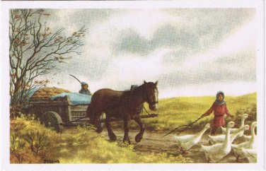 Belgium Illustration Card Our Glorys Historica Ltd The Padded Geese Huens