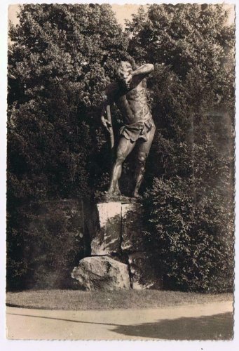 France Postcard Mulhouse Le Schweissdissi Sweaty Guy Plowman