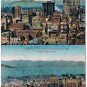 California Postcard San Francisco Two Views 1906 and 1909