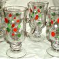 Libbey Glass Irish Coffee Mugs Polka Dots Set Of 4