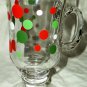 Libbey Glass Irish Coffee Mugs Polka Dots Set Of 4