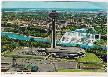 Ontario Postcard Niagara Falls Honeymoon Capital Skylon Tower