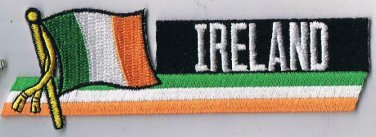 Ireland Irish Flag Iron On Sew On Patch 1 1/4" x 4 1/2"
