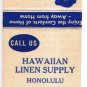 Matchbook Cover Hawaiian Linen Supply Honolulu Hawaii Jack Magoon