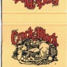 Crock and Block Restaurant Matchbook Cover