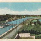 Postcard Canal Cornwall Ontario PECO
