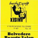 Matchbook Cover Belvedere Beauty Salon Hearst Ontario Cecile Gaboury Yellow