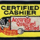 Home Depot Patch Certified Cashier Accurate Qualified Skilled 2" x 2 3/4"