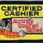 Home Depot Patch Certified Cashier Accurate Qualified Skilled 2" x 2 3/4"
