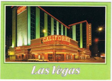 Nevada Postcard Las Vegas Sam Boyd's California Hotel & Casino At Night
