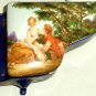 Cobalt Blue Piano Musical Art of Boucher 1859 On Lid