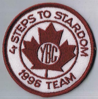 Youth Bowling Canada YBC 4 Steps To Stardom 1996 Team Sew On Patch 3" Diameter