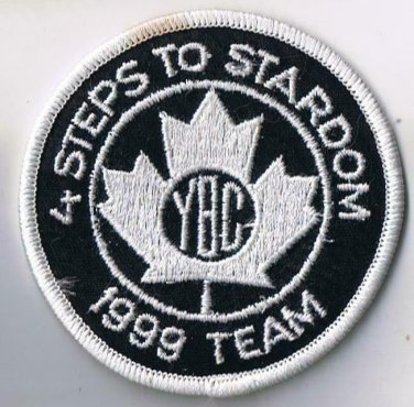 Youth Bowling Canada YBC 4 Steps To Stardom 1999 Team Sew On Patch 3" Diameter
