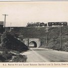 Postcard Train Ravine Hill & Tunnel Between Stamford & St David's Ontario