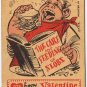 Vintage Sarcastic Valentine Card T.C.G. 1950s I Could Write A Book About You