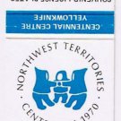 Matchbook Cover Northwest Territories Centennial 1970